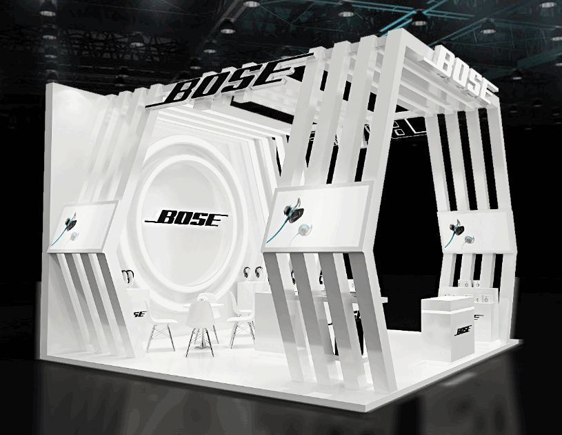 音響行業(yè)展覽展示展臺(tái)搭建廠家  第1張