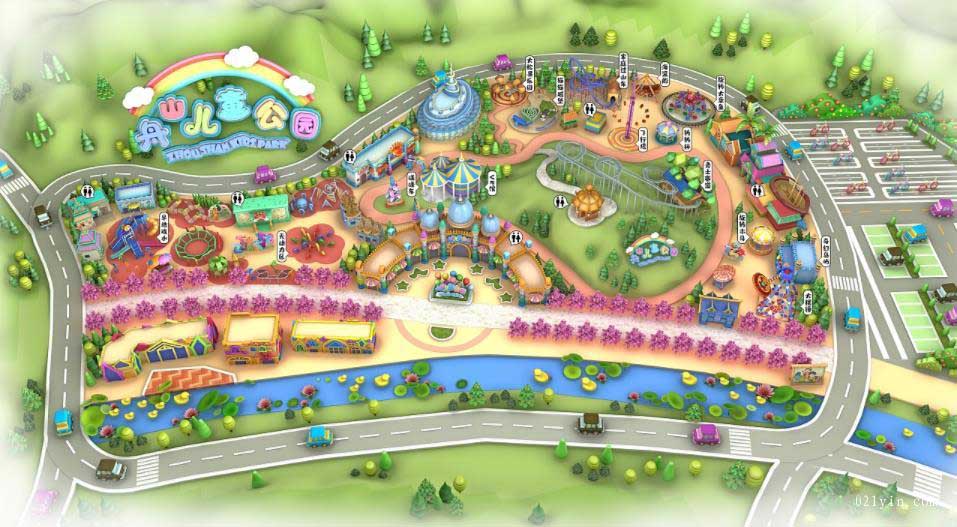游樂(lè)園地圖印刷
