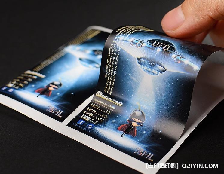 光白PE不干膠海鮮產(chǎn)品包裝標簽定制  第2張